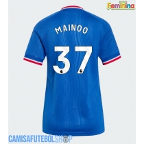 Camisa de time de futebol Manchester United Kobbie Mainoo #37 Replicas 2º Equipamento Feminina 2026-27 Manga Curta